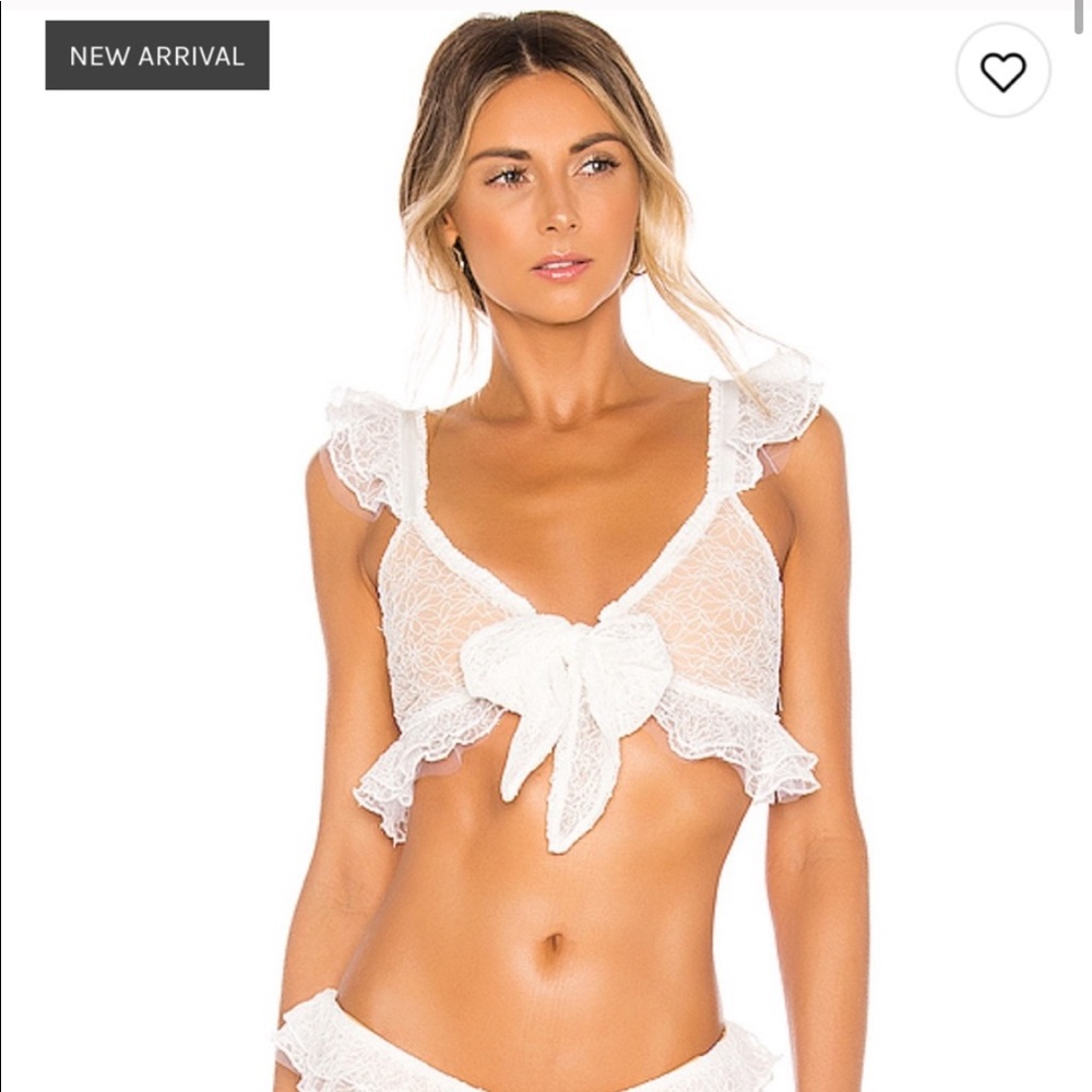 Beach Riot Violet Bikini Top Red Dot